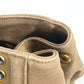 PRADA Handbag canvas beige Canapa logo studs