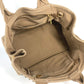 PRADA Handbag canvas beige Canapa logo studs