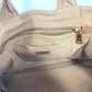 PRADA Handbag canvas beige Canapa logo studs
