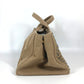 PRADA Handbag canvas beige Canapa logo studs