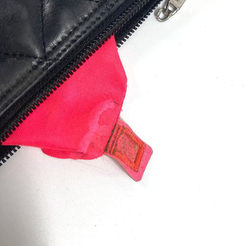 CHANEL Shoulder Bag leather black Cambon line CC COCO Mark