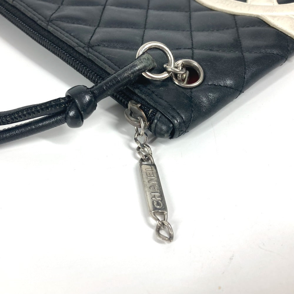 CHANEL Shoulder Bag leather black Cambon line CC COCO Mark