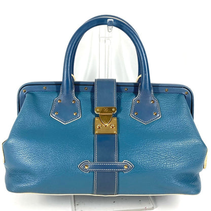 LOUIS VUITTON Handbag M91807 Suhari leather blue Suhari Angénieux PM