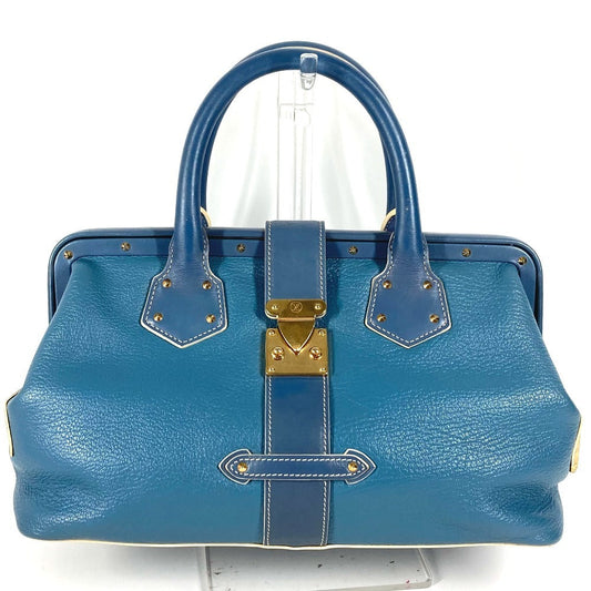 LOUIS VUITTON Handbag M91807 Suhari leather blue Suhari Angénieux PM