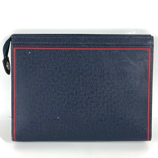LOUIS VUITTON business bag Taiga Leather Navy Taiga Pochette Voyage