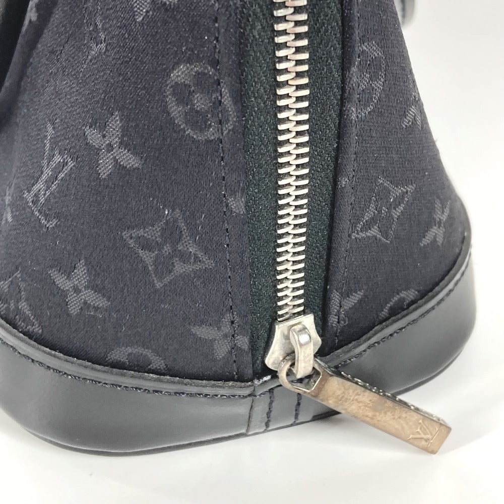LOUIS VUITTON Handbag M92146 Satin / leather black Monogram satin Little Alma