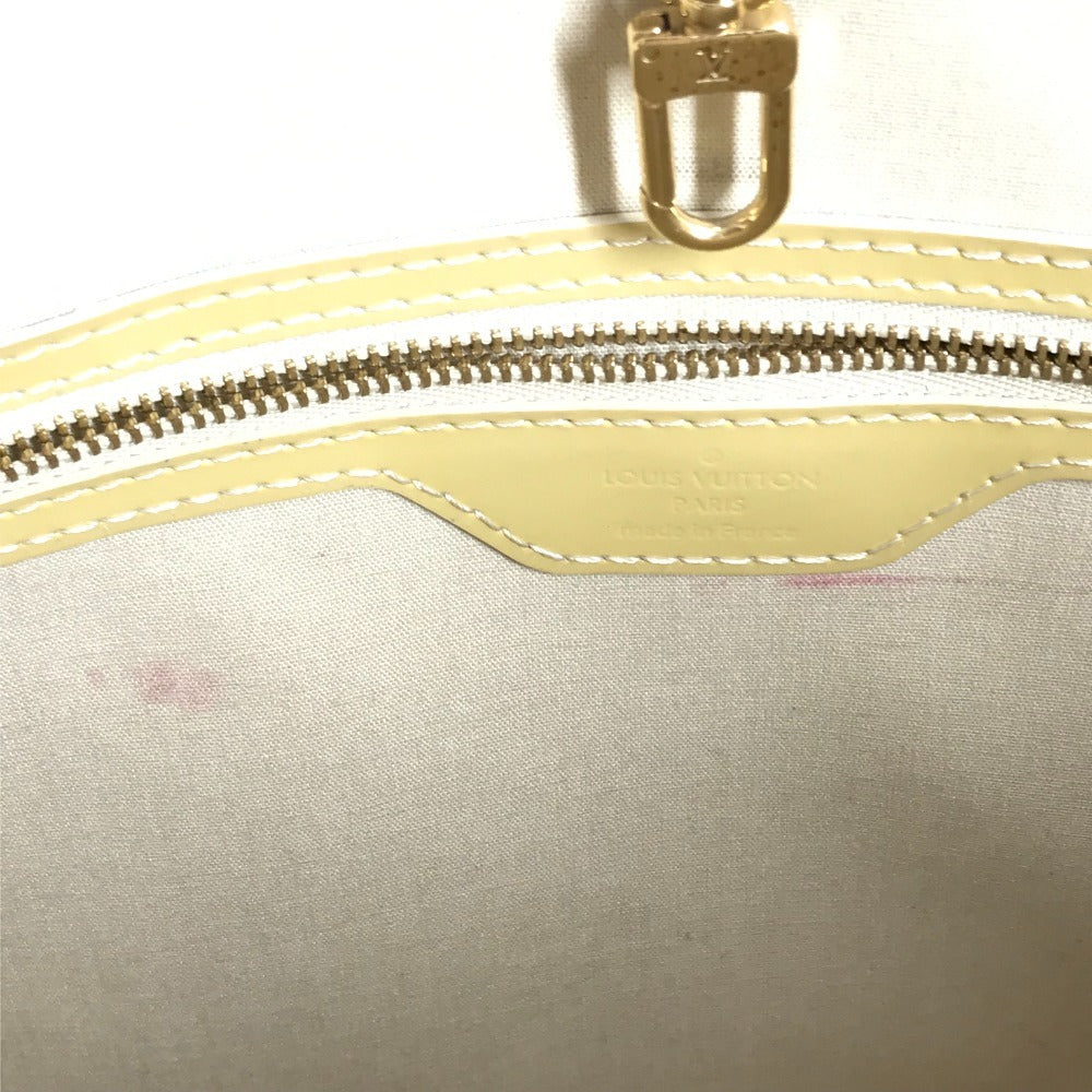 LOUIS VUITTON Shoulder Bag M91743 Monogram Vernis white Monogram Vernis Avalon MM Women Used Authentic