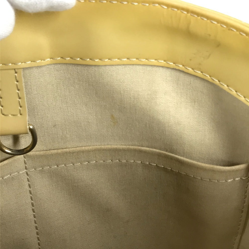 LOUIS VUITTON Shoulder Bag M91743 Monogram Vernis white Monogram Vernis Avalon MM Women Used Authentic