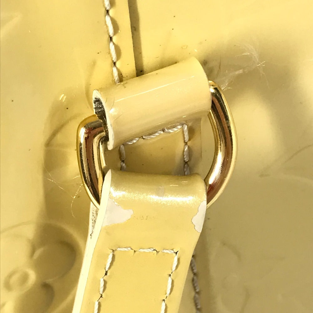 LOUIS VUITTON Shoulder Bag M91743 Monogram Vernis white Monogram Vernis Avalon MM Women Used Authentic