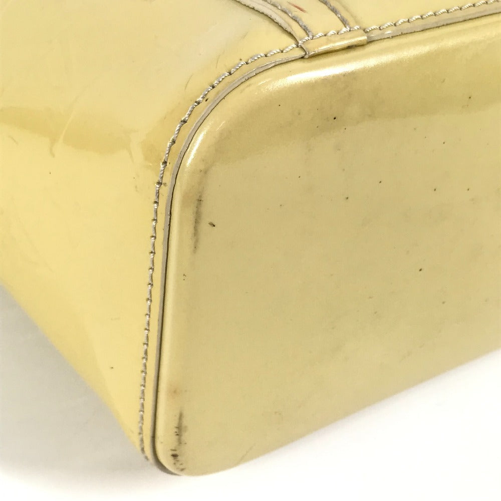 LOUIS VUITTON Shoulder Bag M91743 Monogram Vernis white Monogram Vernis Avalon MM Women Used Authentic