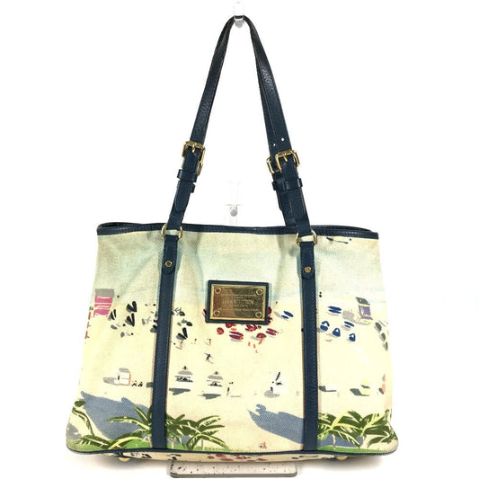 LOUIS VUITTON Shoulder Bag M93769 canvas blue Eyeall Kaba PM Escal