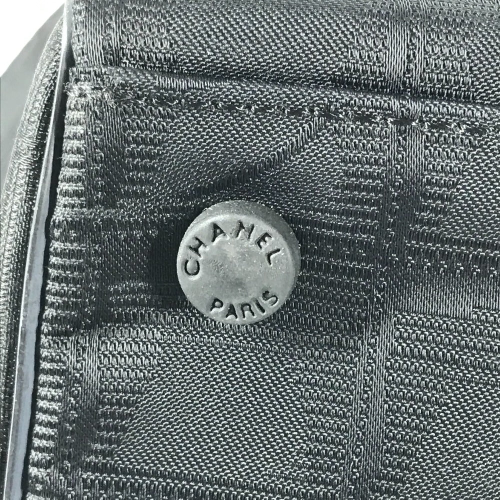 CHANEL Boston Duffel bag A15966 Nylon black New travel line logo