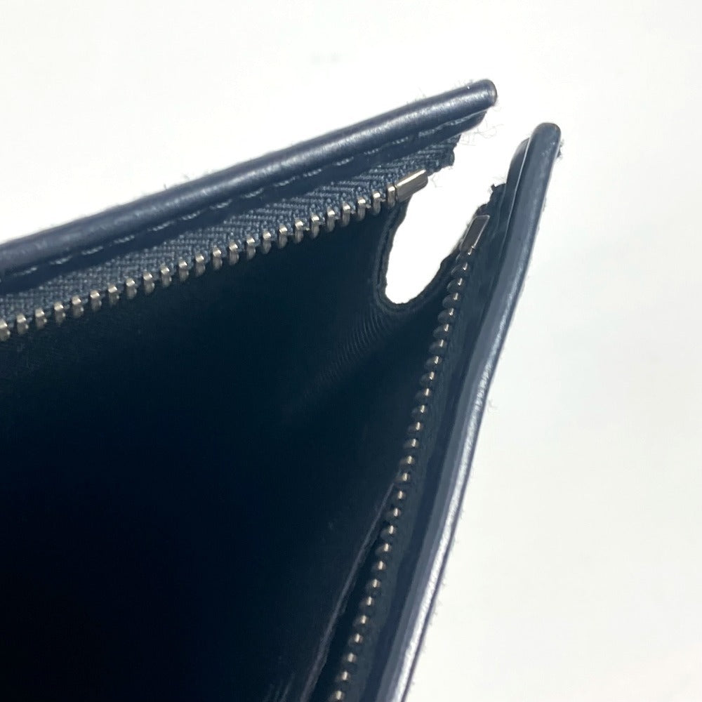 LOUIS VUITTON Clutch bag M66649 leather Navy Monogram Savannah Chapman Brothers Pochette Voyage GM