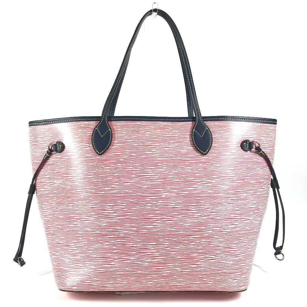 LOUIS VUITTON Shoulder Bag M54546 , Epi Denim Leather Red Epi denim Neverfull MM Women Used Authentic