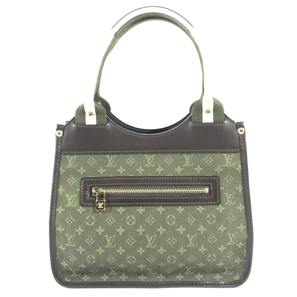 LOUIS VUITTON Handbag M92327 Monogram mini canvas khaki Monogram mini Suck Catlin Women Used Authentic
