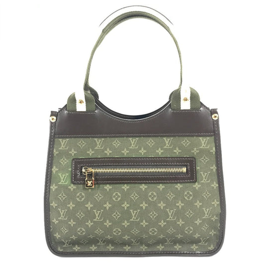 LOUIS VUITTON Handbag M92327 Monogram mini canvas khaki Monogram mini Suck Catlin Women Used Authentic