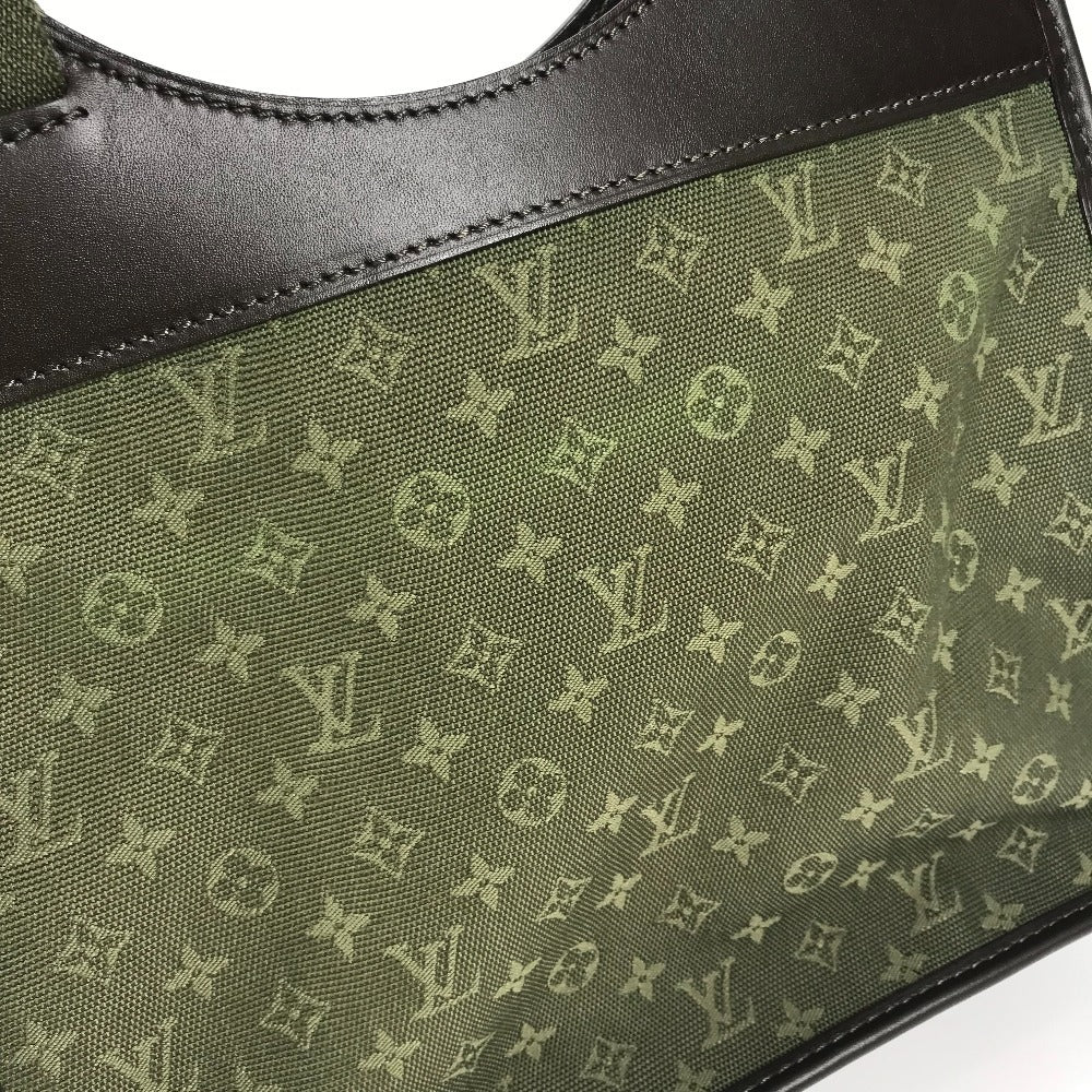 LOUIS VUITTON Handbag M92327 Monogram mini canvas khaki Monogram mini Suck Catlin Women Used Authentic