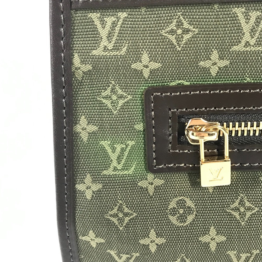 LOUIS VUITTON Handbag M92327 Monogram mini canvas khaki Monogram mini Suck Catlin Women Used Authentic