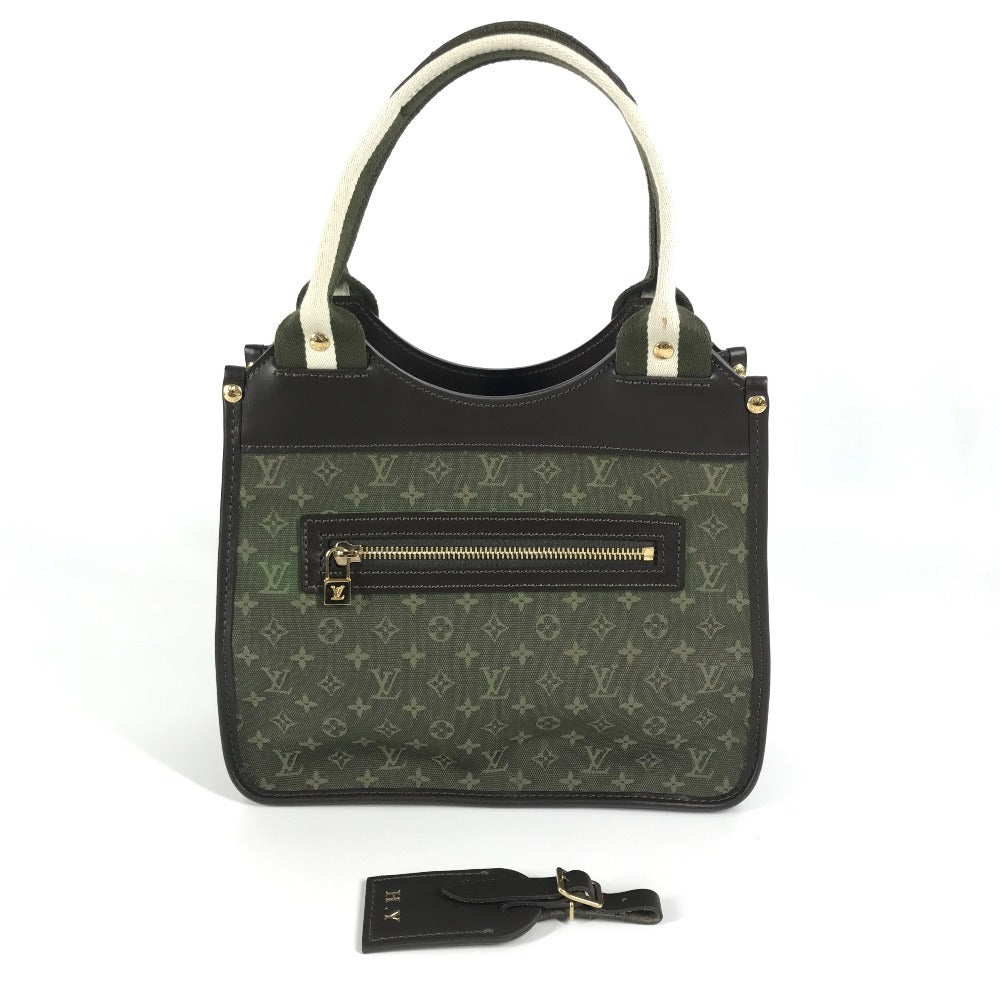 LOUIS VUITTON Handbag M92327 Monogram mini canvas khaki Monogram mini Suck Catlin Women Used Authentic