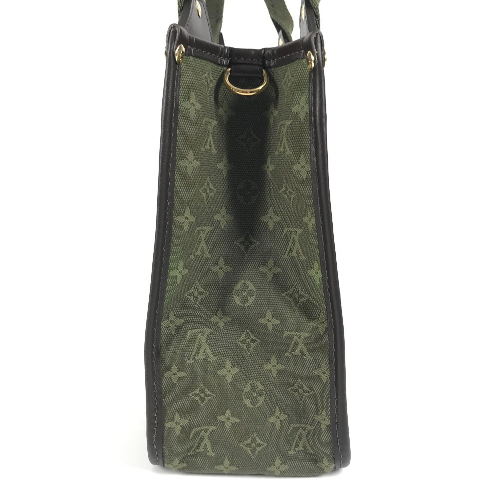 LOUIS VUITTON Handbag M92327 Monogram mini canvas khaki Monogram mini Suck Catlin Women Used Authentic