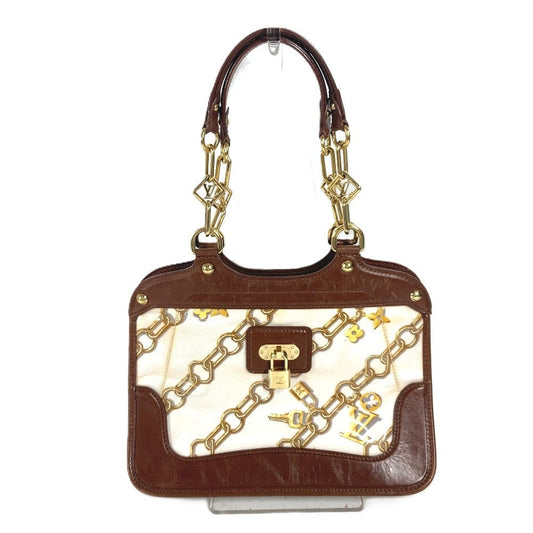 LOUIS VUITTON Shoulder Bag M95157 Plastics/Leather Brown Monogram charm Hippo
