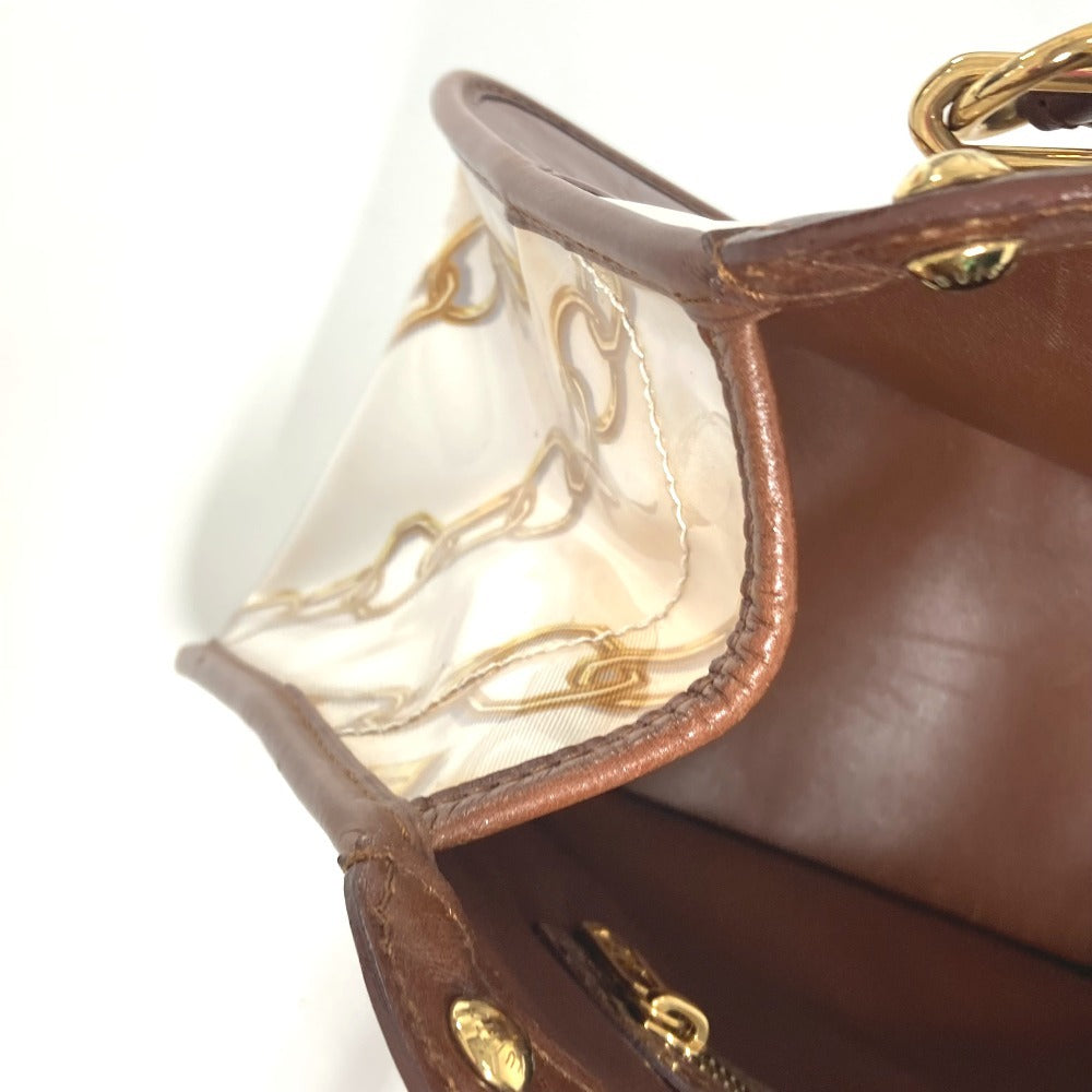 LOUIS VUITTON Shoulder Bag M95157 Plastics/Leather Brown Monogram charm Hippo