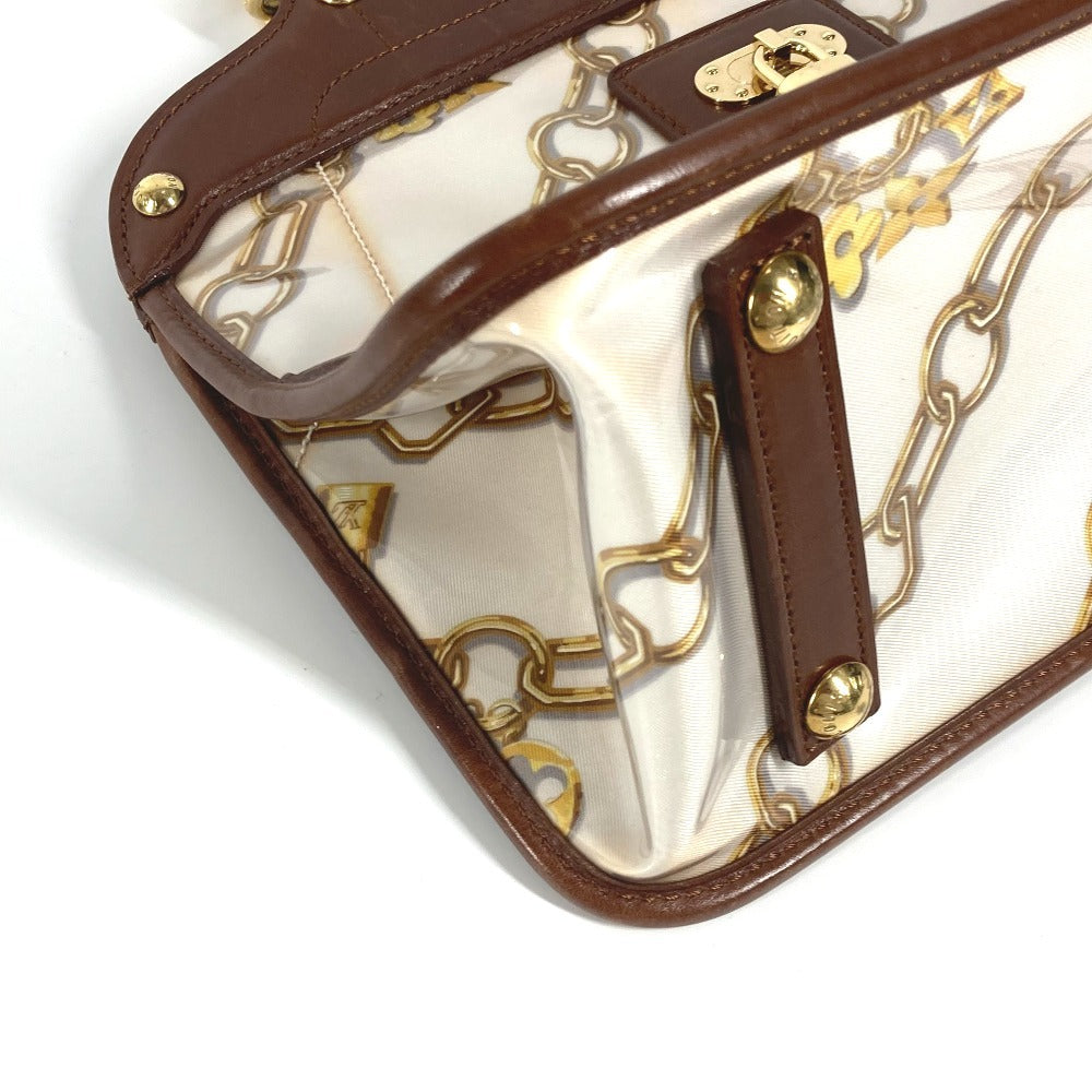 LOUIS VUITTON Shoulder Bag M95157 Plastics/Leather Brown Monogram charm Hippo