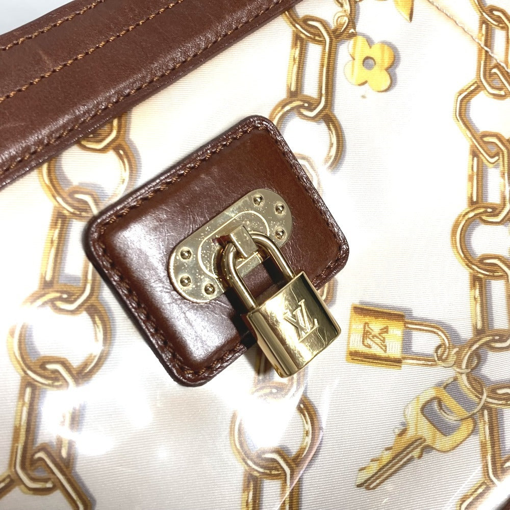 LOUIS VUITTON Shoulder Bag M95157 Plastics/Leather Brown Monogram charm Hippo