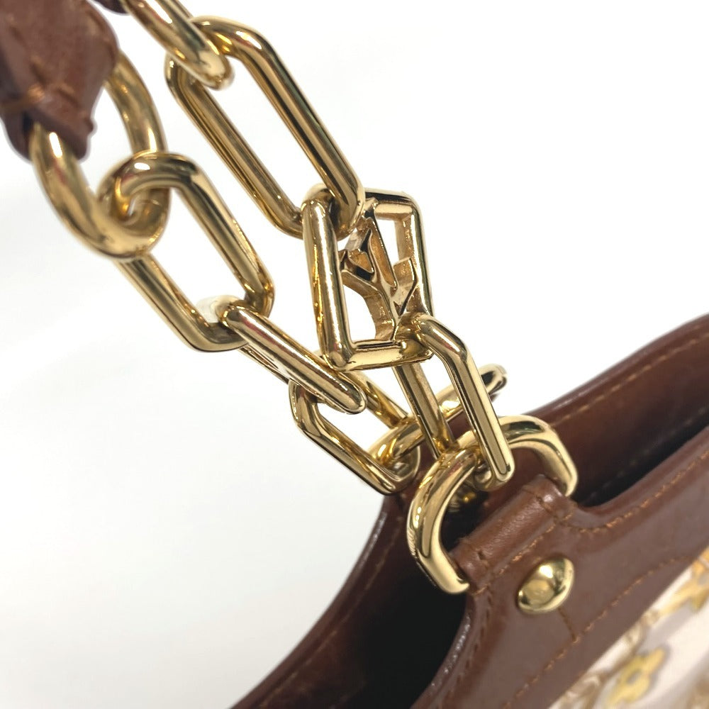 LOUIS VUITTON Shoulder Bag M95157 Plastics/Leather Brown Monogram charm Hippo