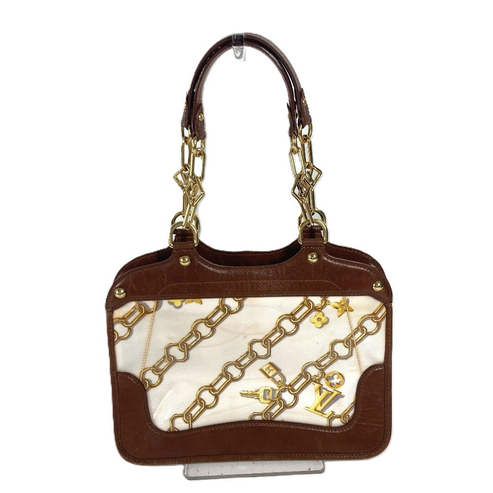 LOUIS VUITTON Shoulder Bag M95157 Plastics/Leather Brown Monogram charm Hippo