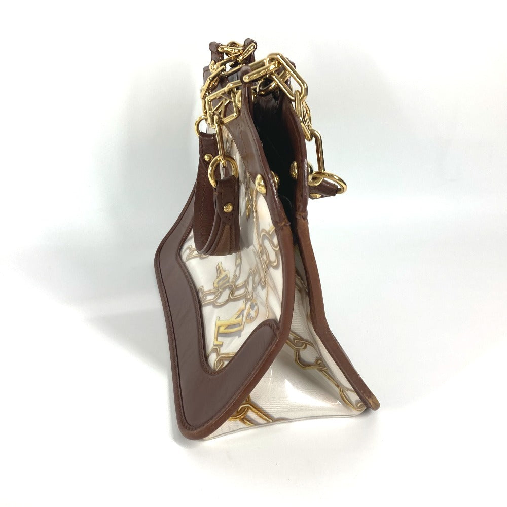 LOUIS VUITTON Shoulder Bag M95157 Plastics/Leather Brown Monogram charm Hippo