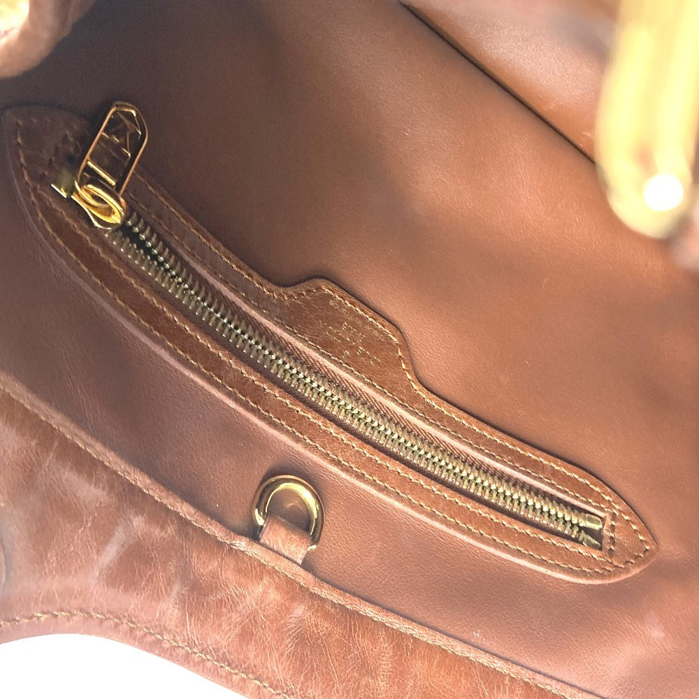 LOUIS VUITTON Shoulder Bag M95157 Plastics/Leather Brown Monogram charm Hippo