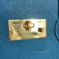LOUIS VUITTON Tote Bag M55023 Taurillon Clemence Leather blue Mira MM