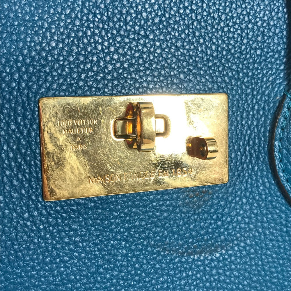 LOUIS VUITTON Tote Bag M55023 Taurillon Clemence Leather blue Mira MM