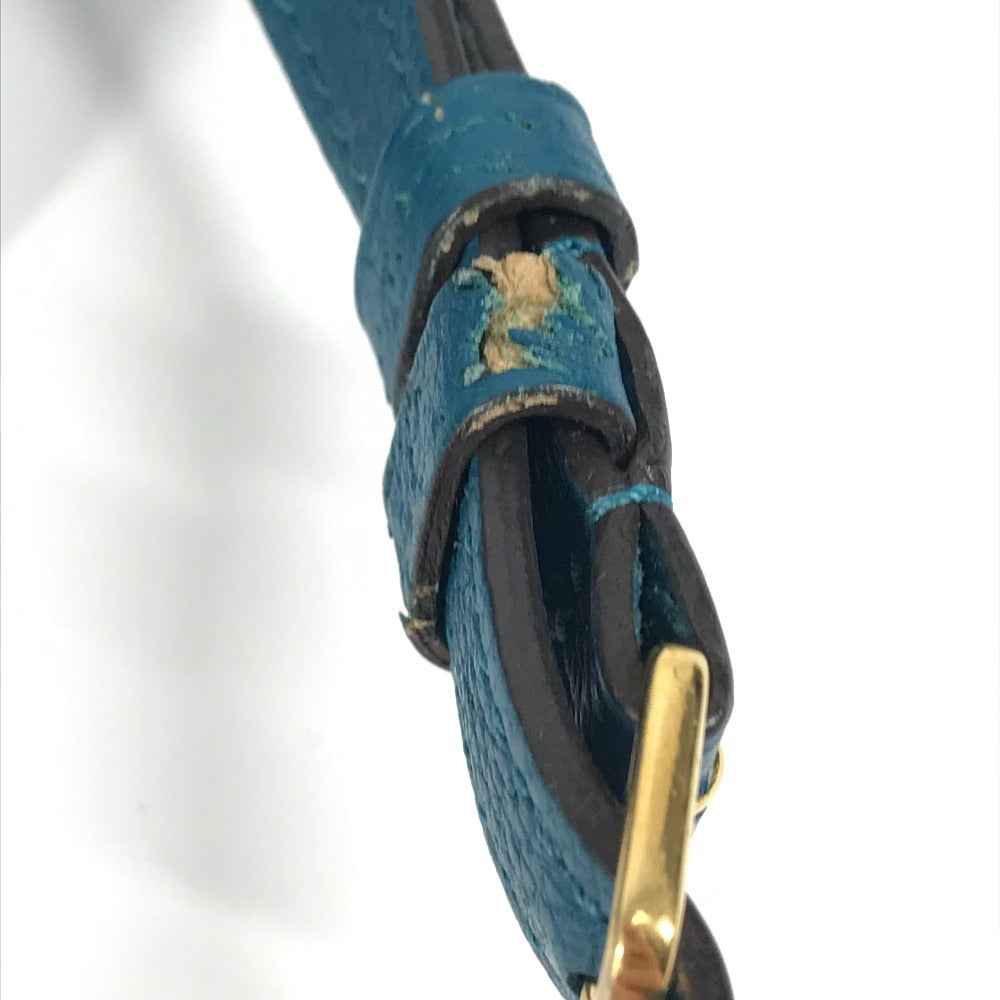 LOUIS VUITTON Tote Bag M55023 Taurillon Clemence Leather blue Mira MM