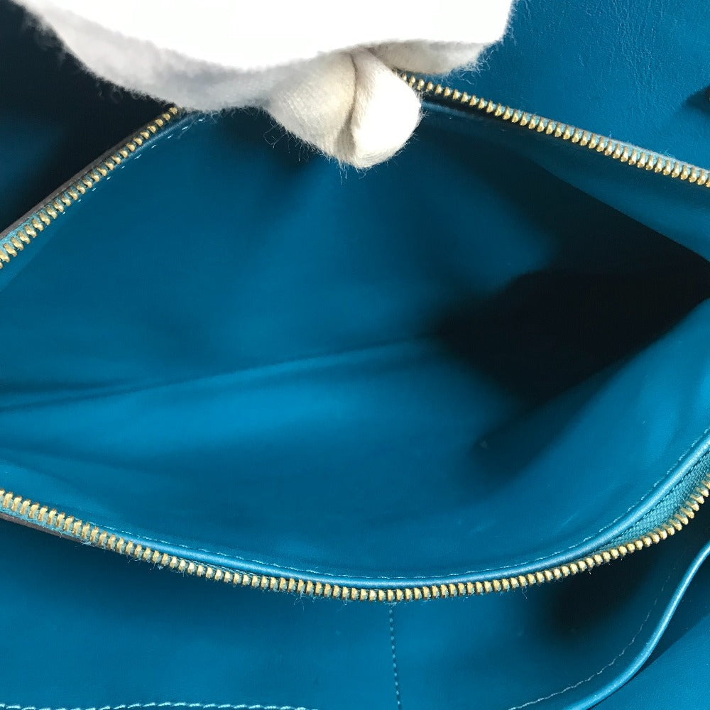 LOUIS VUITTON Tote Bag M55023 Taurillon Clemence Leather blue Mira MM