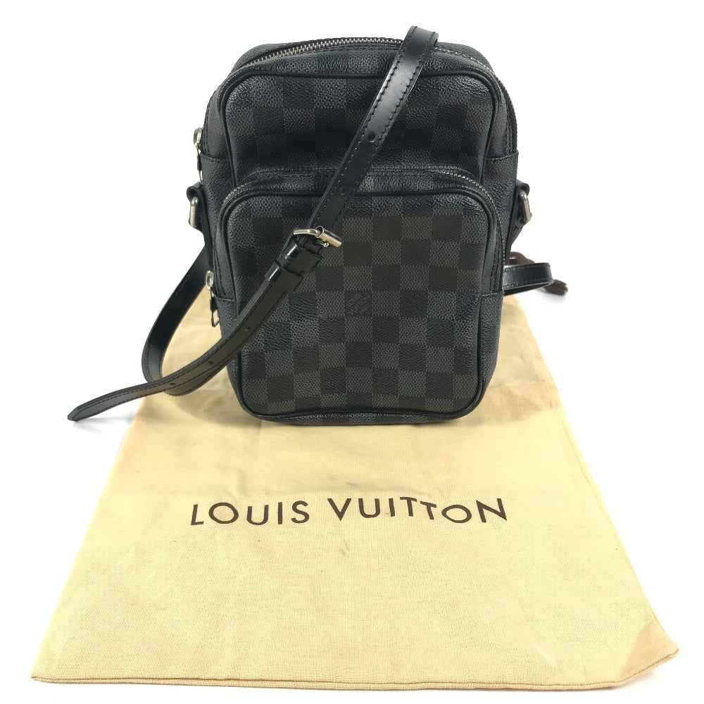 LOUIS VUITTON Shoulder Bag N41446 Damier Grafitto Canvas black Damier Graphite Rem