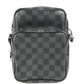 LOUIS VUITTON Shoulder Bag N41446 Damier Grafitto Canvas black Damier Graphite Rem