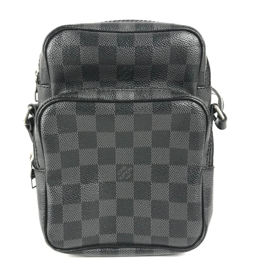LOUIS VUITTON Shoulder Bag N41446 Damier Grafitto Canvas black Damier Graphite Rem