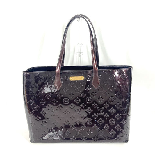 LOUIS VUITTON Shoulder Bag M91645 Monogram Vernis purple Monogram Vernis Wilscher MM Women Used Authentic