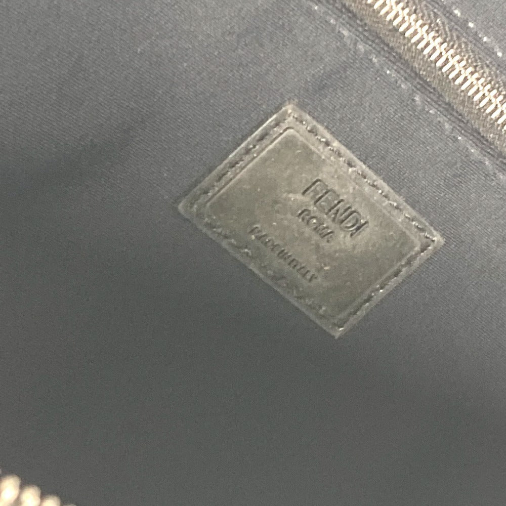 FENDI Sling bag Nylon canvas black logo mesh zucca unisex(Unisex) Used Authentic