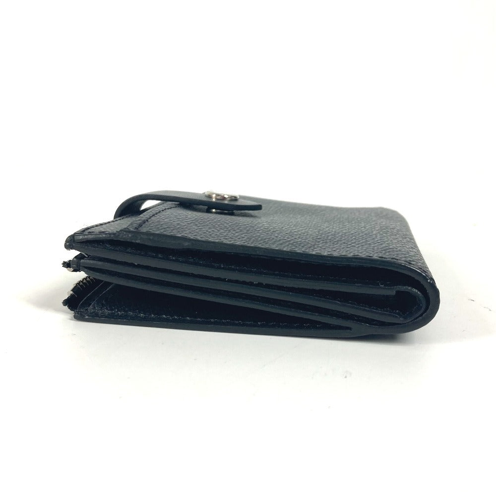LOUIS VUITTON Folded wallet N60451 Damier Grafitto Canvas black Damier Grafitte Multi Porte Cartes Women Used Authentic