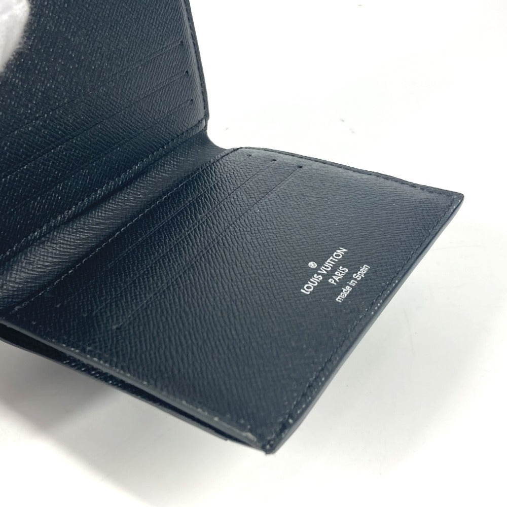 LOUIS VUITTON Folded wallet N60451 Damier Grafitto Canvas black Damier Grafitte Multi Porte Cartes Women Used Authentic