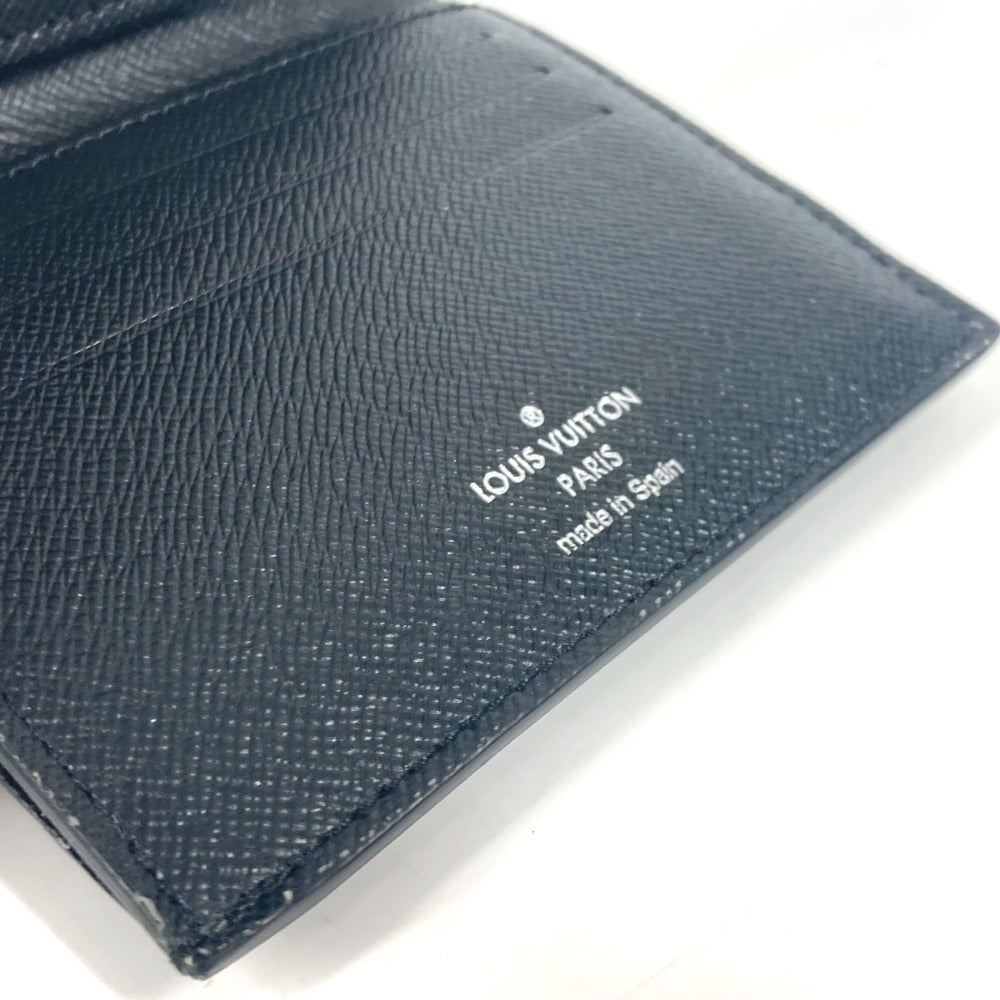 LOUIS VUITTON Folded wallet N60451 Damier Grafitto Canvas black Damier Grafitte Multi Porte Cartes Women Used Authentic