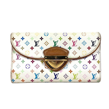 LOUIS VUITTON Long Wallet Purse M93736 Monogram multicolor canvas white Monogram multicolor Portefeuille Eugenie