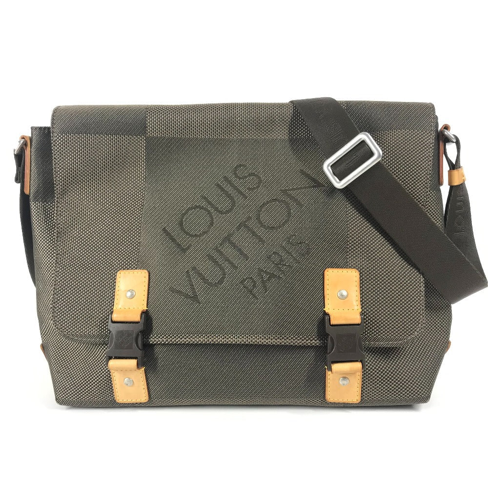 LOUIS VUITTON Shoulder Bag M93077 Damier Jean Canvas khaki Damier Jean Roux