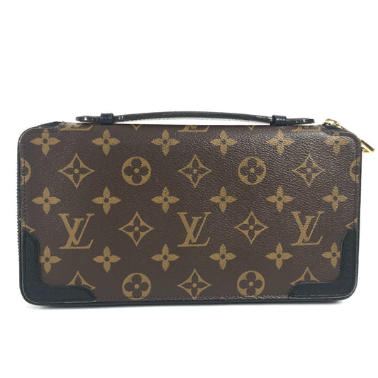 LOUIS VUITTON Long Wallet Purse M60679 Monogram canvas, leather Brown Monogram macacer Daily Organizer