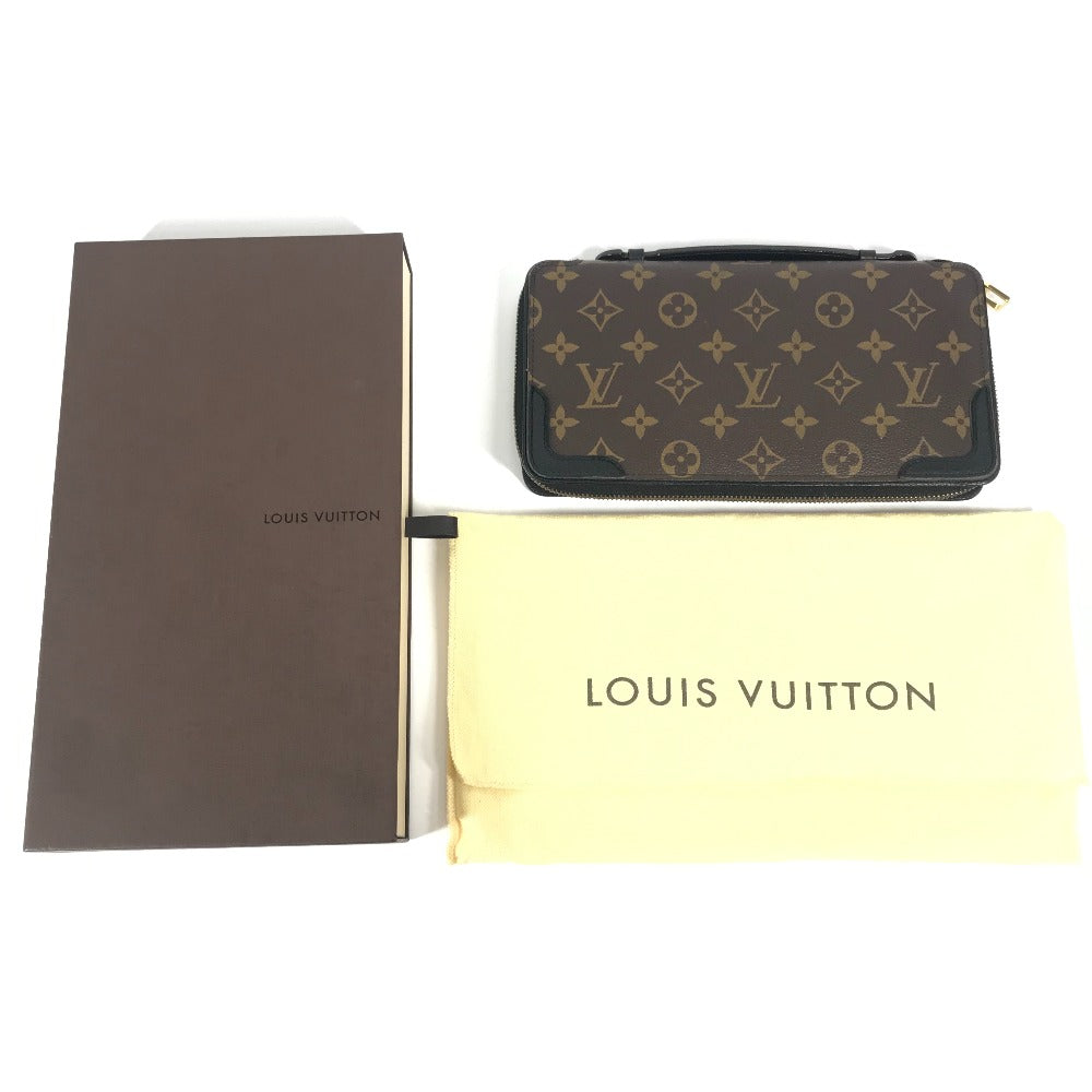 LOUIS VUITTON Long Wallet Purse M60679 Monogram canvas, leather Brown Monogram macacer Daily Organizer
