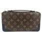 LOUIS VUITTON Long Wallet Purse M60679 Monogram canvas, leather Brown Monogram macacer Daily Organizer