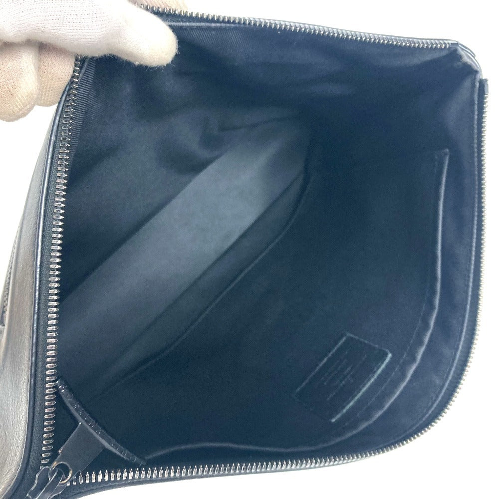 LOUIS VUITTON Clutch bag M63268 leather black Dark annity pochette cosmos